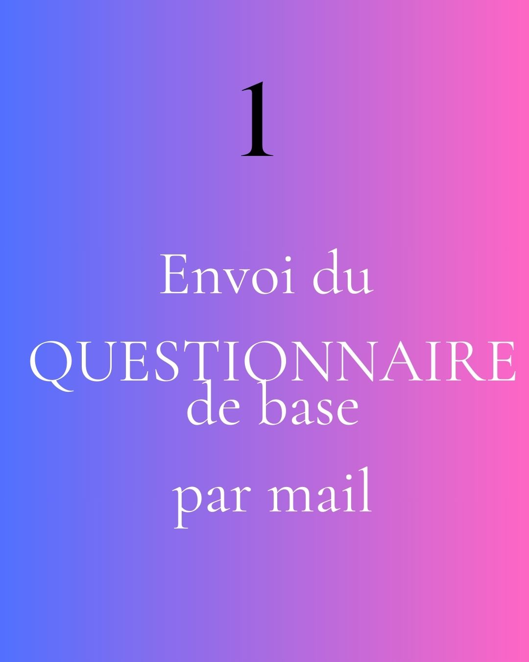Envoi Questionnaire
